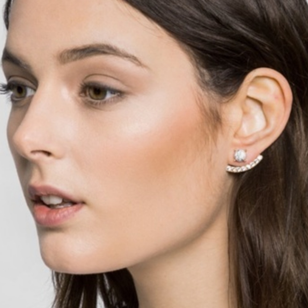 Baublebar Howlite Arc earrings